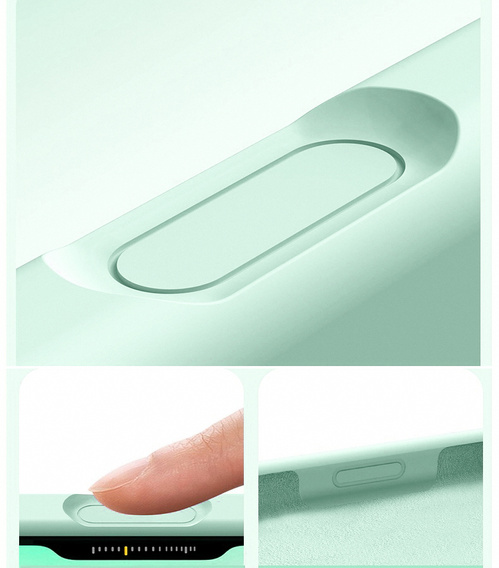 Szilikonhüvely iPhone 17 Pro készülékhez, MagSafe, ütésgátló, zöld