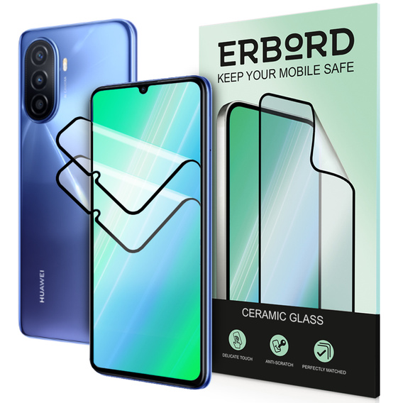 2x kerámia ERBORD hibrid üveg a Huawei Nova Y70