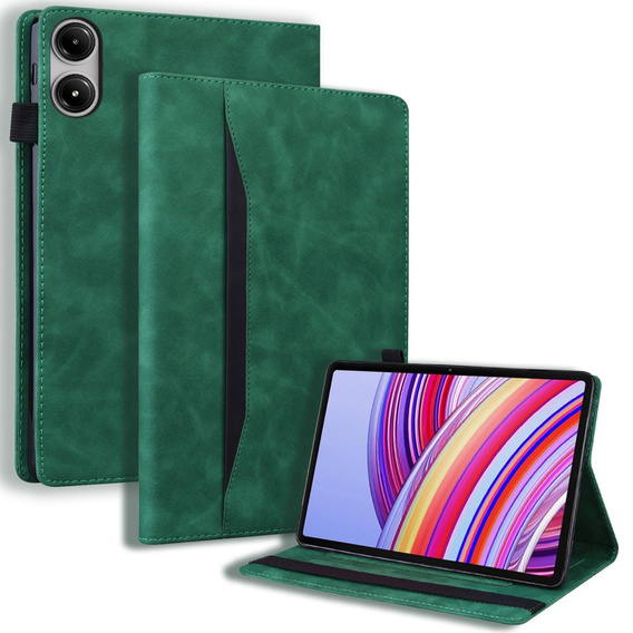 Tok Xiaomi Redmi Pad Pro / Xiaomi Poco Pad, Classic, tolltartóval, zöld