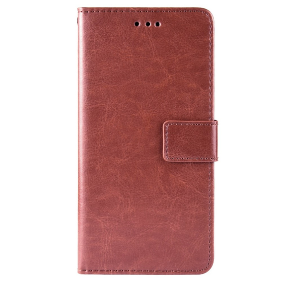 Pattintható tok a Infinix Hot 11s, Crazy Horse Wallet, barna