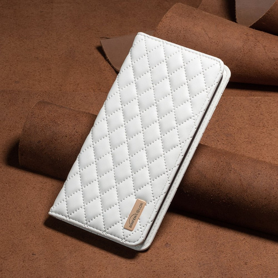Pattintható tok a Samsung Galaxy A54 5G, Wallet, BINFEN COLOR, fehér