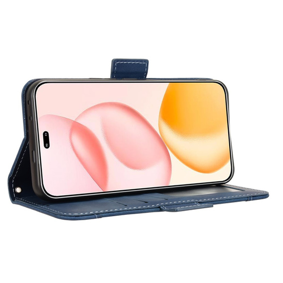 Pattintható tok a Honor 400 Pro 5G, Card Slot, sötétkék