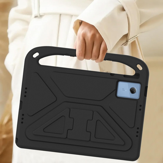 Gyermek tok Lenovo Tab M11, gyermek tok fogantyúval, fekete