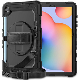 Páncélozott tok Samsung Galaxy Tab S6 Lite 2020 P610/P615 / S6 Lite 2022 10.4 iPad Pro 12.9 1, védő 360, hely a tollnak, kék