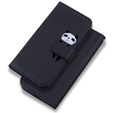 Pattintható tok a Motorola Moto G22, Wallet Panda, fekete