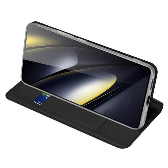 Dux Ducis Telefontok a Xiaomi Poco F6, Skinpro, fekete