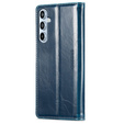 Pattintható tok a Samsung Galaxy A54, ERBORD Waxy Wallet, kék