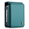 CASEME flip tok Samsung Galaxy Z Flip5 5G, Litchi Wallet, zöld