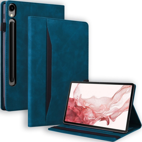 Tok Samsung Galaxy Tab S10 FE+ Plus, Classic, tolltartóval, kék