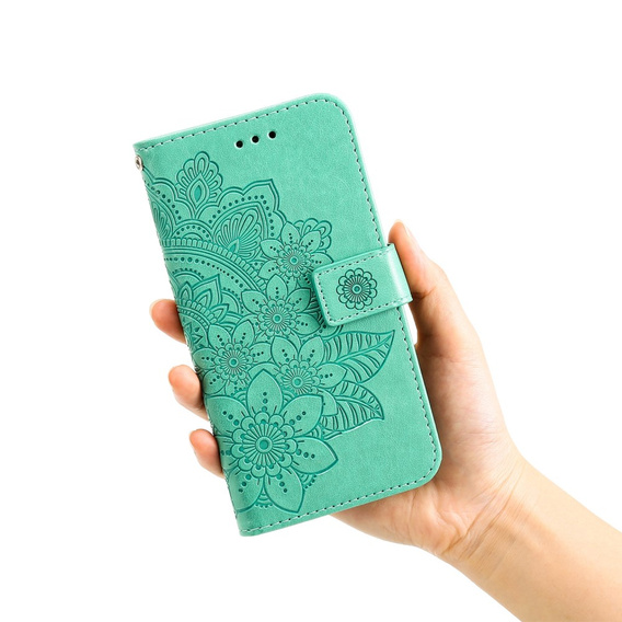 Pattintható tok a Samsung Galaxy A53 5G, Mandala Flower, zöld