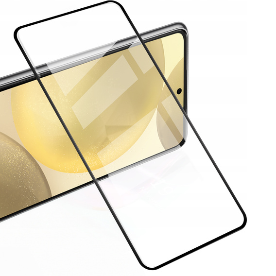 2x edzett üveg a Samsung Galaxy S24+/S25+ Plus, ERBORD 3D teljes képernyő