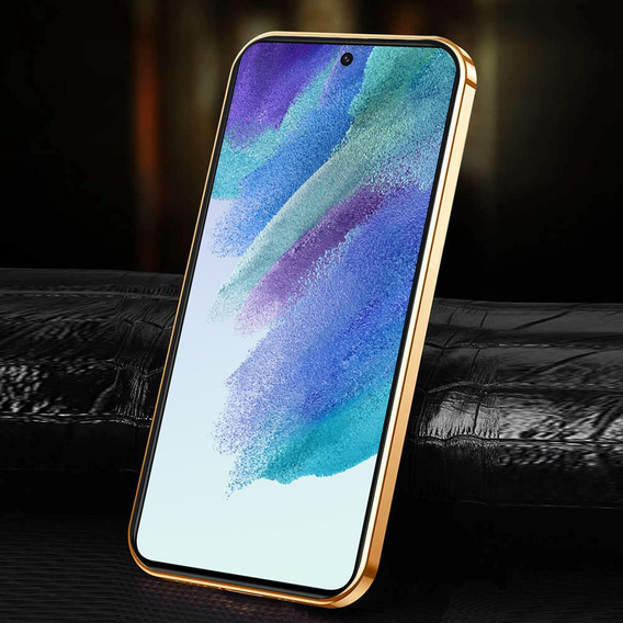 Telefontok a Samsung Galaxy S21+ Plus, Cowhide Leather, rózsaszín