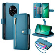 Pattintható tok a Realme 14 Pro 5G, Wallet Zipper Pocket, kék