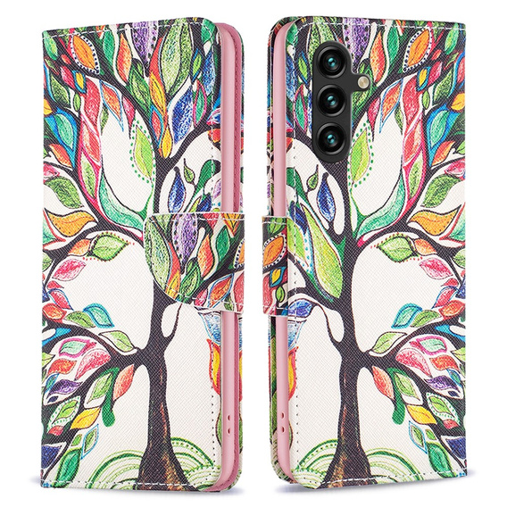 Pattintható tok a Samsung Galaxy A35 5G, Wallet, Tree of Life