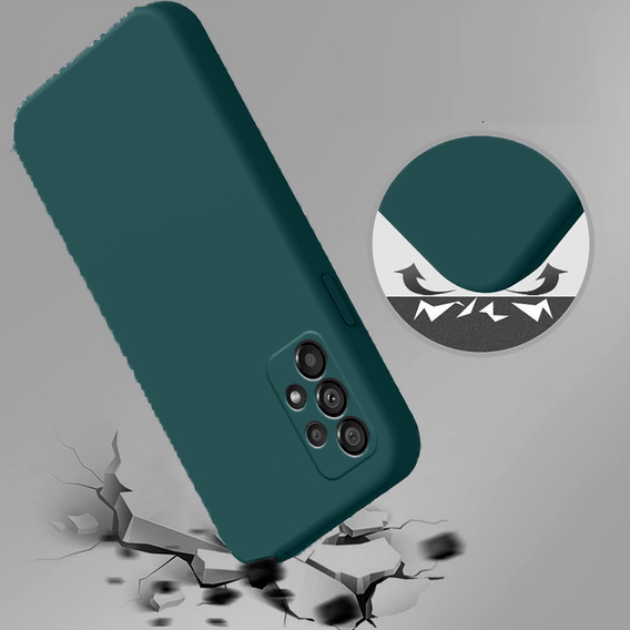 Telefontok a Samsung Galaxy A13 4G, Silicone Lite, sötétzöld