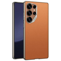 Telefontok a Samsung Galaxy S25 Ultra, GKK Leather, narancssárga