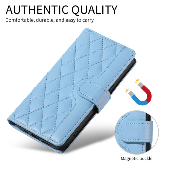 Rhombus Crossbody bőr flip tok Motorola Edge 70 készülékhez