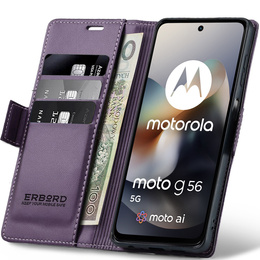 ERBORD Fényes Litchi pénztárca Motorola Moto G56 5G számára