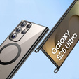 Tok Samsung Galaxy S25 Ultra, Electro MagSafe, fekete + nyaklánc