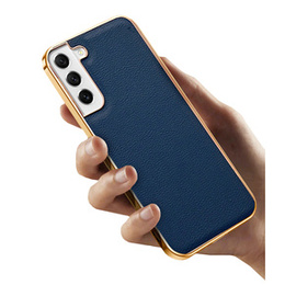 Telefontok a Samsung Galaxy S21 FE 5G, Cowhide Leather, kék