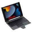 Tok + billentyűzet iPad 7/8/9 10.2 2019 / 2020 / 2021, NILLKIN Bumper Pen Slot, fekete