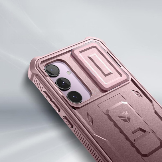 Páncélozott tok a Samsung Galaxy A55, Dexnor Full Body (Two Frames), rózsaszín