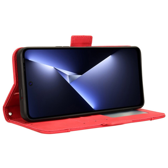 Pattintható tok a Tecno Pova 5 Pro 4G, Card Slot, piros