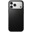 Nomad tok iPhone 17 Pro-hoz, Modern bőr tok, fekete