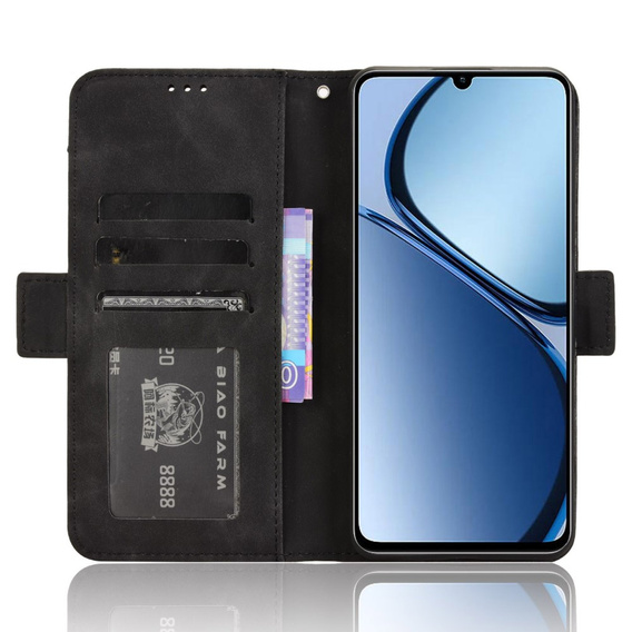 Pattintható tok a Realme C61, Card Slot, fekete