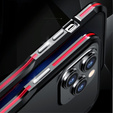Teletok LUPHIE iPhone 15 Pro-hoz, Armor Bumper, fekete / piros