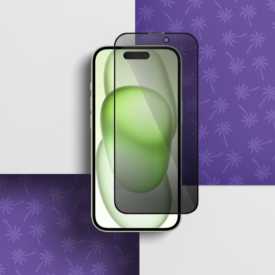 Shy Palm Privacy edzett üveg iPhone 15-hez