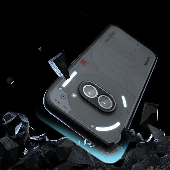 Tok Nothing Phone 2a, Fusion Hybrid, kameravédelemmel, matt / fekete