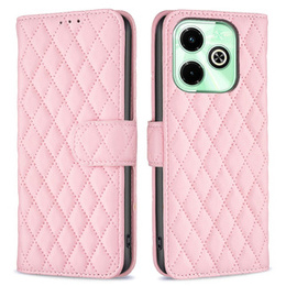 Pattintható tok a Infinix Hot 40i, Wallet, BINFEN COLOR, rózsaszín