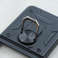 Páncélozott telefontok a Samsung Galaxy Z Flip5 5G, Nox Case Ring, fekete
