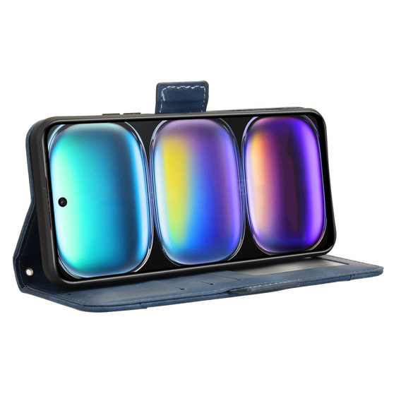 Pattintható tok a Infinix Hot 50 4G, Card Slot, sötétkék