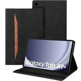 Tok Samsung Galaxy Tab A9+, Classic, tolltartóval, fekete