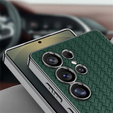 Telefontok a Samsung Galaxy S25 Ultra, GKK Woven Leather, zöld