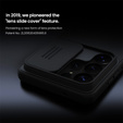 NILLKIN Camshield Pro tok kameravédővel Samsung Galaxy S26 Ultra készülékhez, fekete
