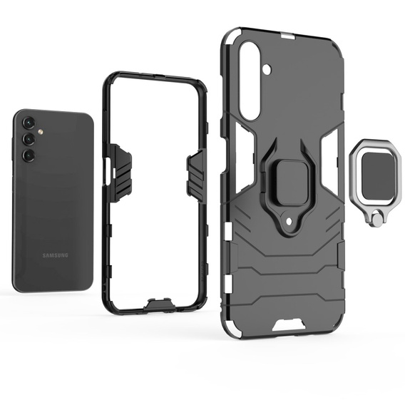 Telefontok a Samsung Galaxy A14 4G/5G, Kickstand Ring, fekete
