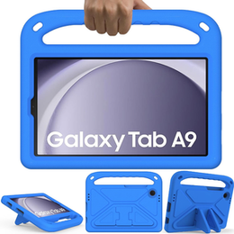 Gyermek tok Samsung Galaxy Tab A9, Gyermek tok fogantyúval, kék