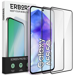 2x edzett üveg ERBORD 3D a Samsung Galaxy A55 5G teljes képernyő