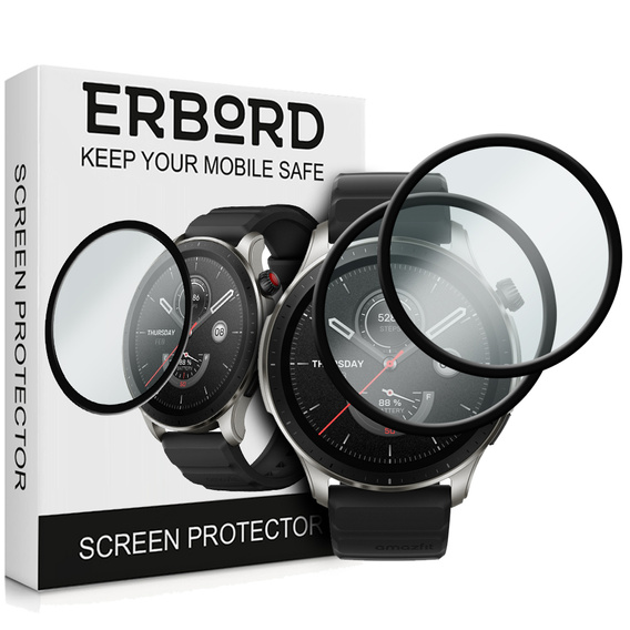 2x ERBORD hibrid üveg a Amazfit GTR 4 46mm