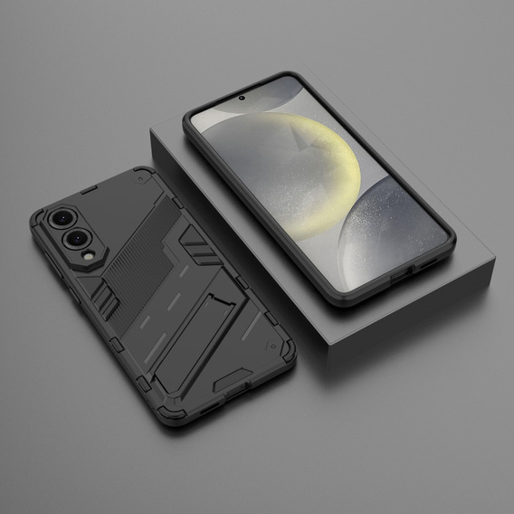 Tok Samsung Galaxy S25 Edge, Military kickstand, fekete