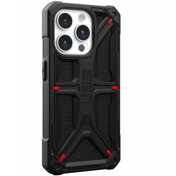 Tok Urban Armor Gear iPhone 15 Pro, Monarch, Kevlar fekete