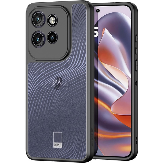 DuxDucis tok Motorola Edge 50 Neo / Motorola ThinkPhone 25, Aimo case, átlátszó / fekete