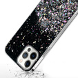 Telefontok a iPhone 13 Pro Max, Glittery, fekete