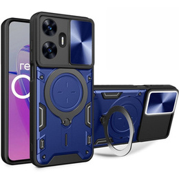 Páncélozott tok Realme C55, CamShield Slide, ezüst