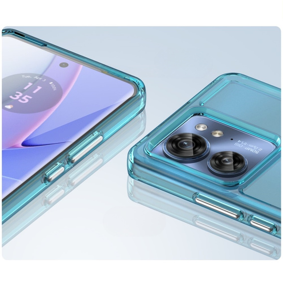 Telefontok a Motorola Edge 40, Fusion Hybrid, kék