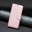 Pattintható tok a Samsung Galaxy A34 5G, Wallet Litchi Magnet, rózsaszín rose gold