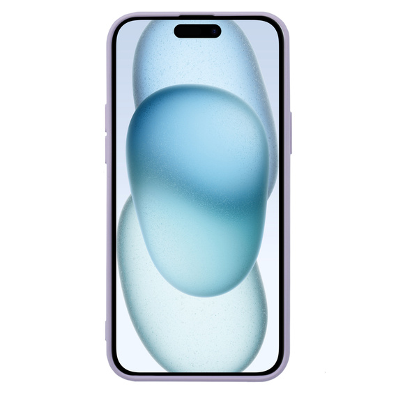 Telefontok a iPhone 15, Silicone Lite, lila